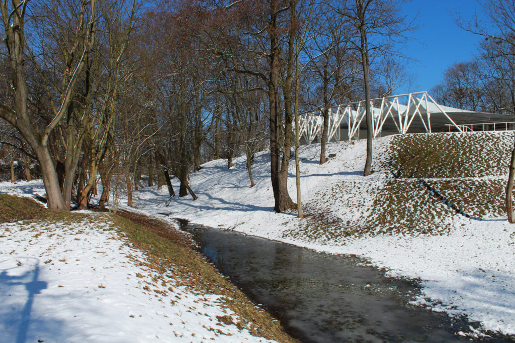 rzeczka w parku